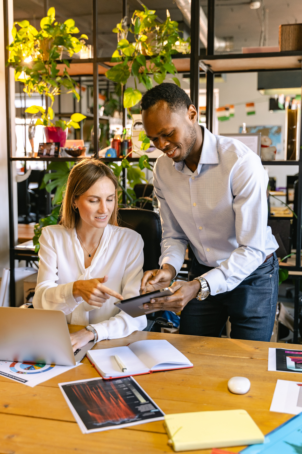 Employees Having Business Discussion